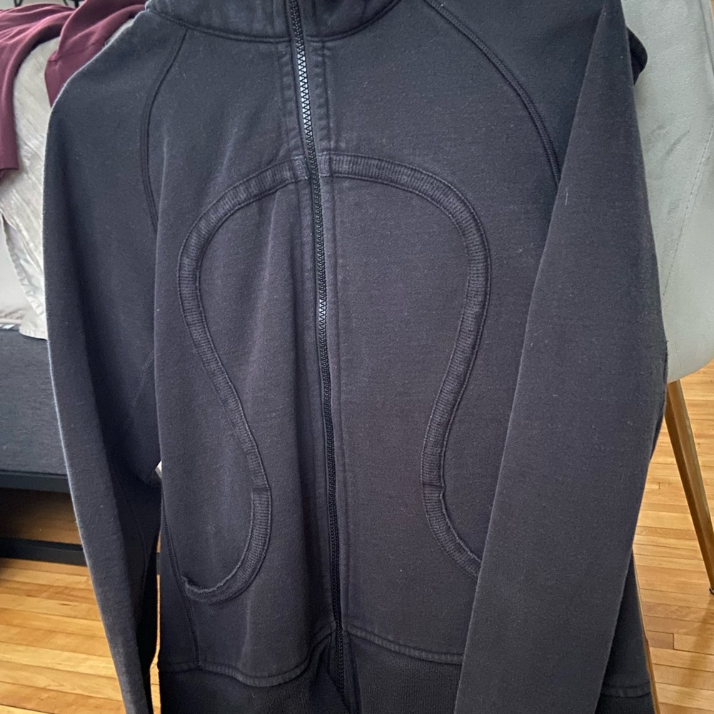 Black lululemon zip-up. Size 12.